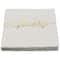 24 Packs: 20 ct. (480 total) Gold & White Cheers Beverage Napkins by Celebrate It™